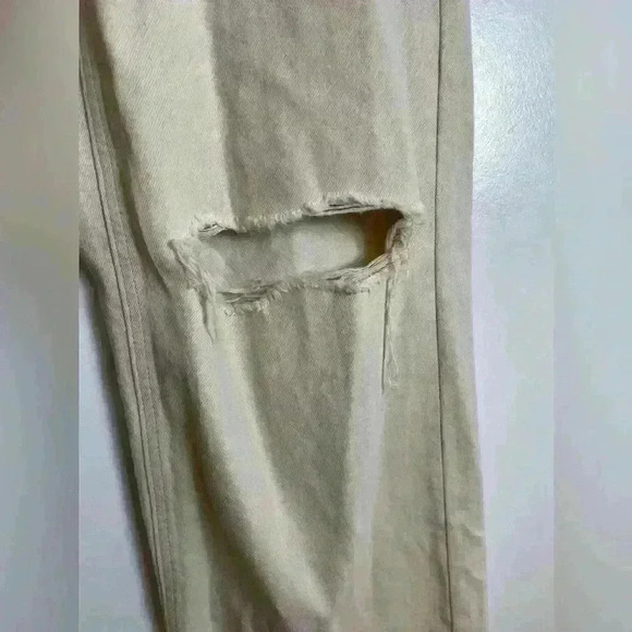 Bershka Beige Wide Leg Jeans - Picture 5 of 12